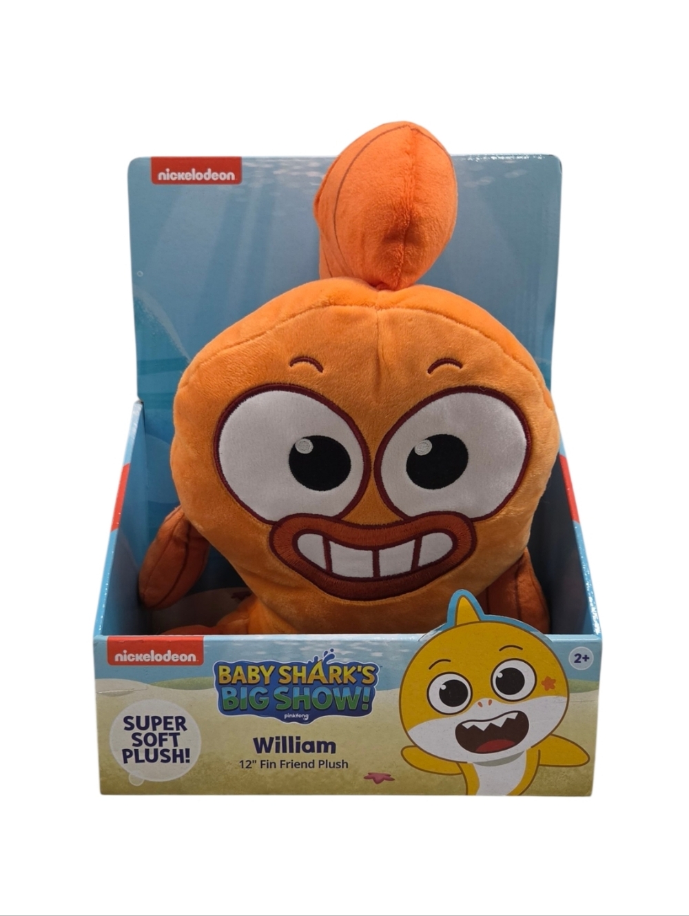 2020 Nickelodeon Orange William Baby Shark Plush NIB